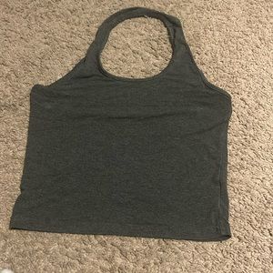 Grey halter top from shein